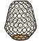 Northlight Large Geometric Cage Iron Pillar Candle Holder - 14.25" - Black and Gold